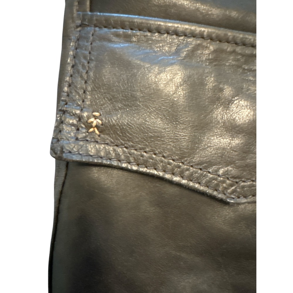 Henry Beguelin | Vintage Handmade Italian Leather Blazer Coat Brown Men's M/L - Picture 9 of 16